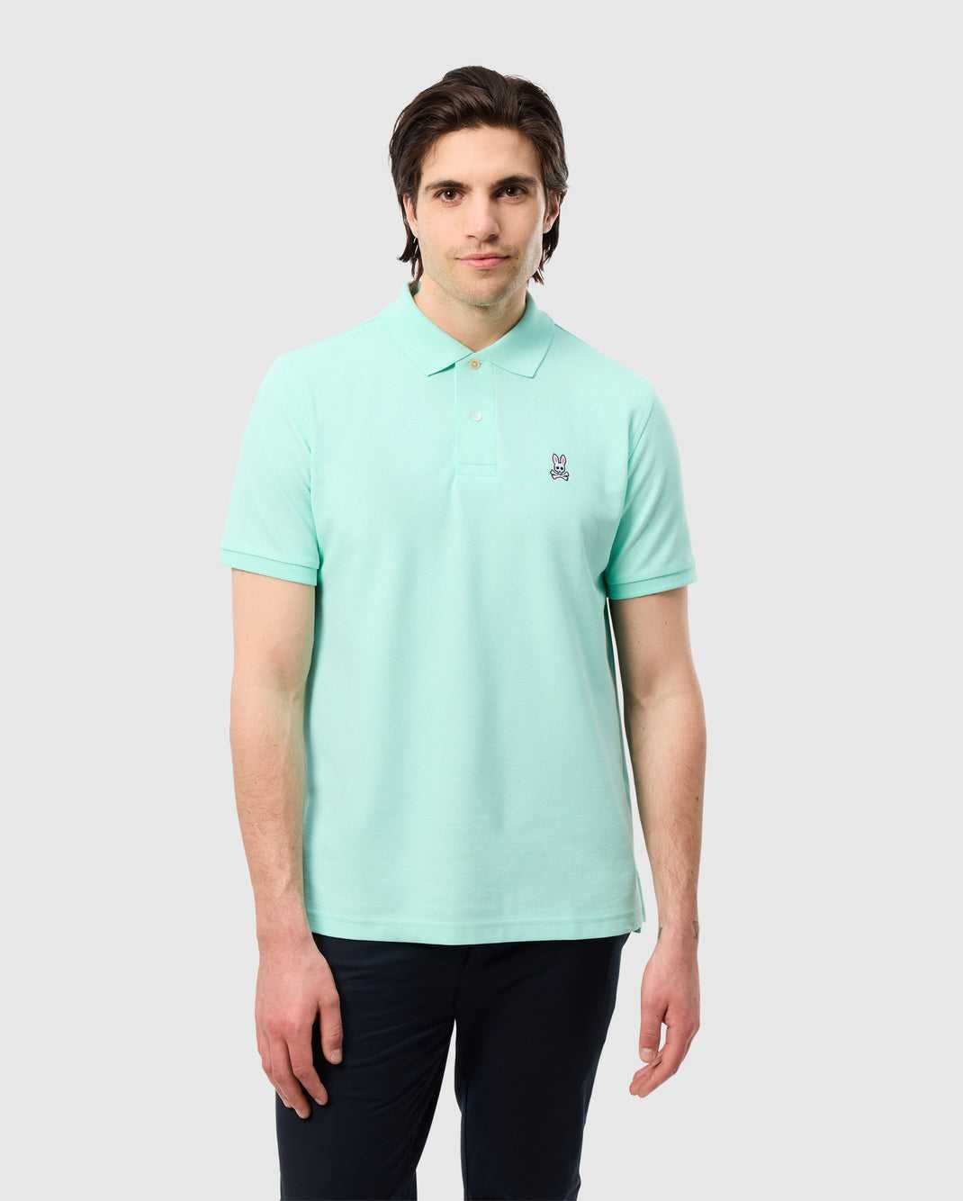 Polos Psycho Bunny Classic Pique Polo Shirt Beach Glass Homme | LZA-79331250